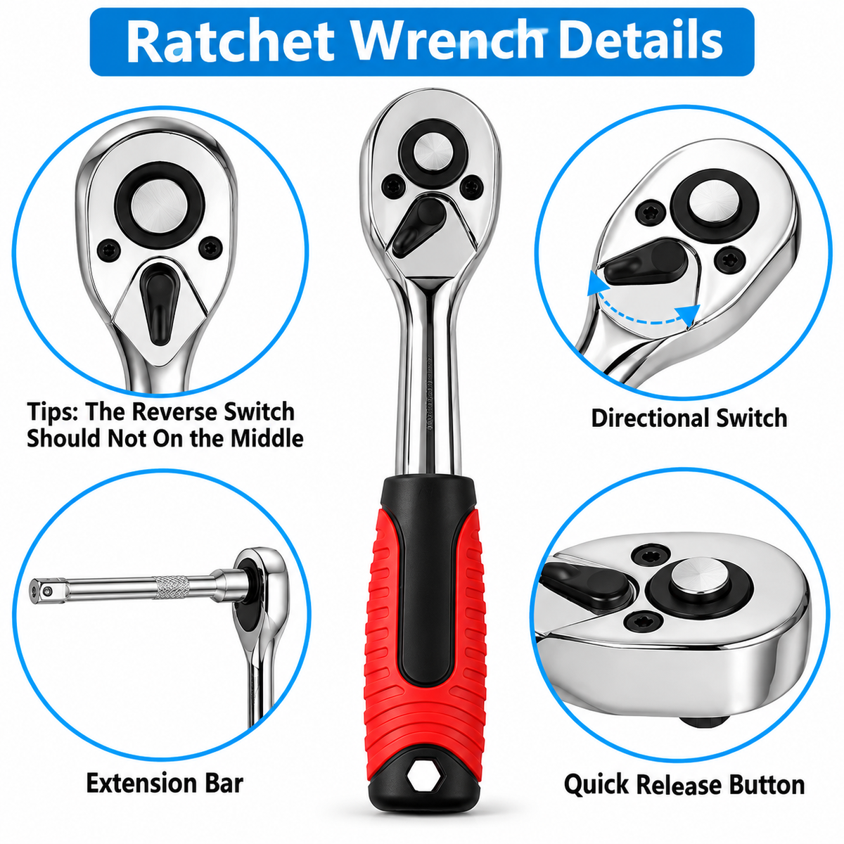46 Pcs in 1 Box Mechanical Toolkit Wrench Set/Socket