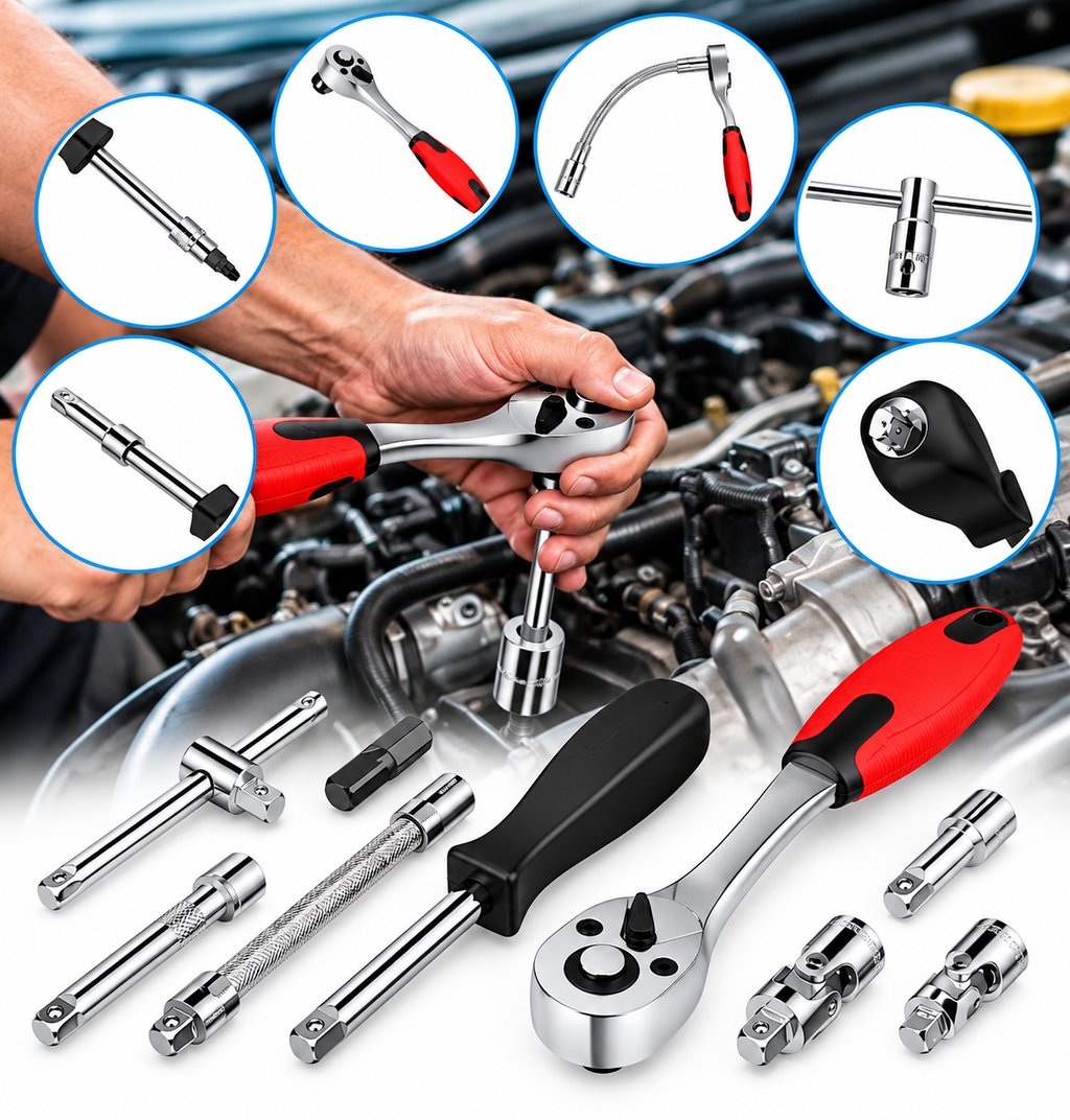 46 Pcs in 1 Box Mechanical Toolkit Wrench Set/Socket