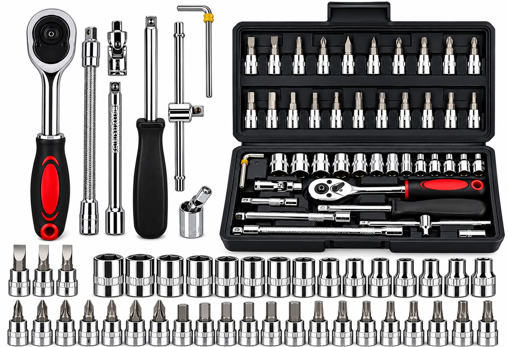 46 Pcs in 1 Box Mechanical Toolkit Wrench Set/Socket